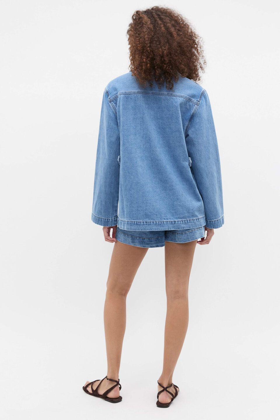 Denim Utility Jacket  Mist Blue Wash