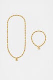 Initial Necklace And Bracelet Set  E  hi-res