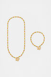 Initial Necklace And Bracelet Set  W  hi-res