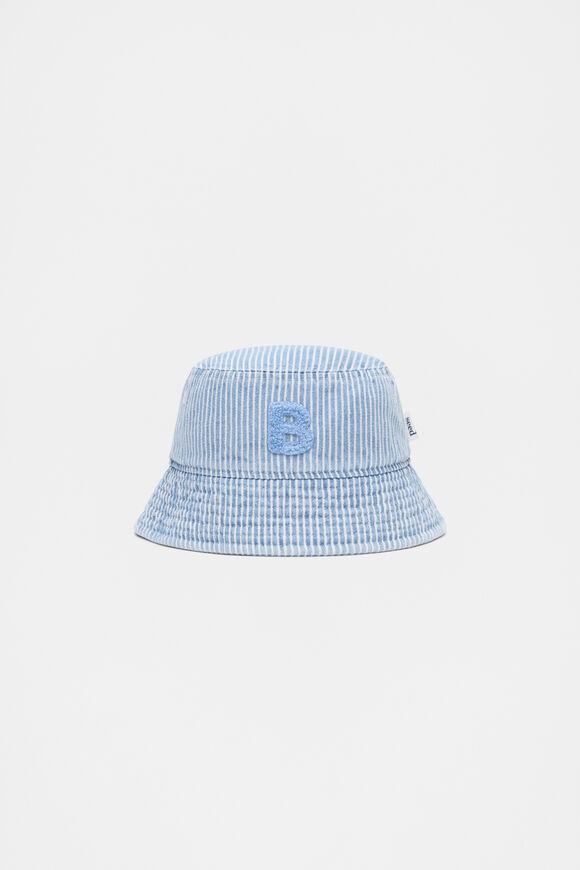 Blue Mini Initial Bucket Hat  B  hi-res
