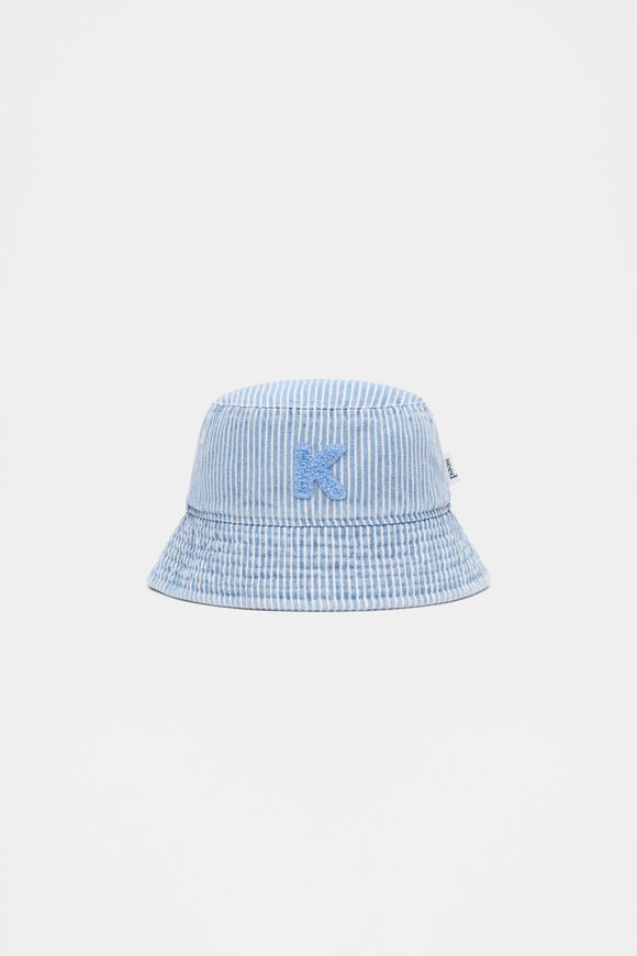 Blue Mini Initial Bucket Hat  K  hi-res