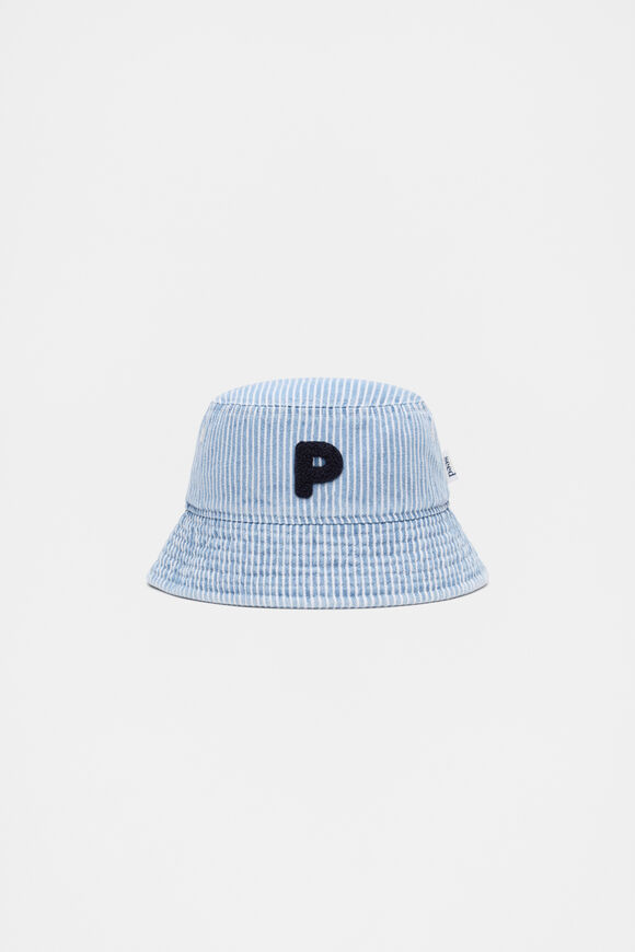 Blue Mini Initial Bucket Hat  P  hi-res