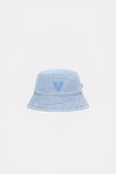 Blue Mini Initial Bucket Hat  V  hi-res