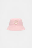 Pink Initial Bucket Hat  C  hi-res