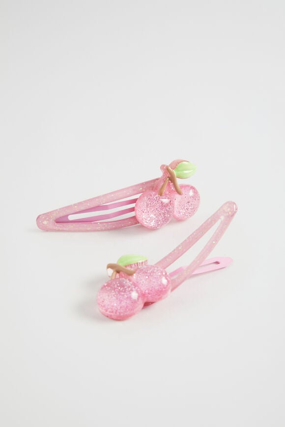 Cherry Glitter Resin Snaps  Multi  hi-res