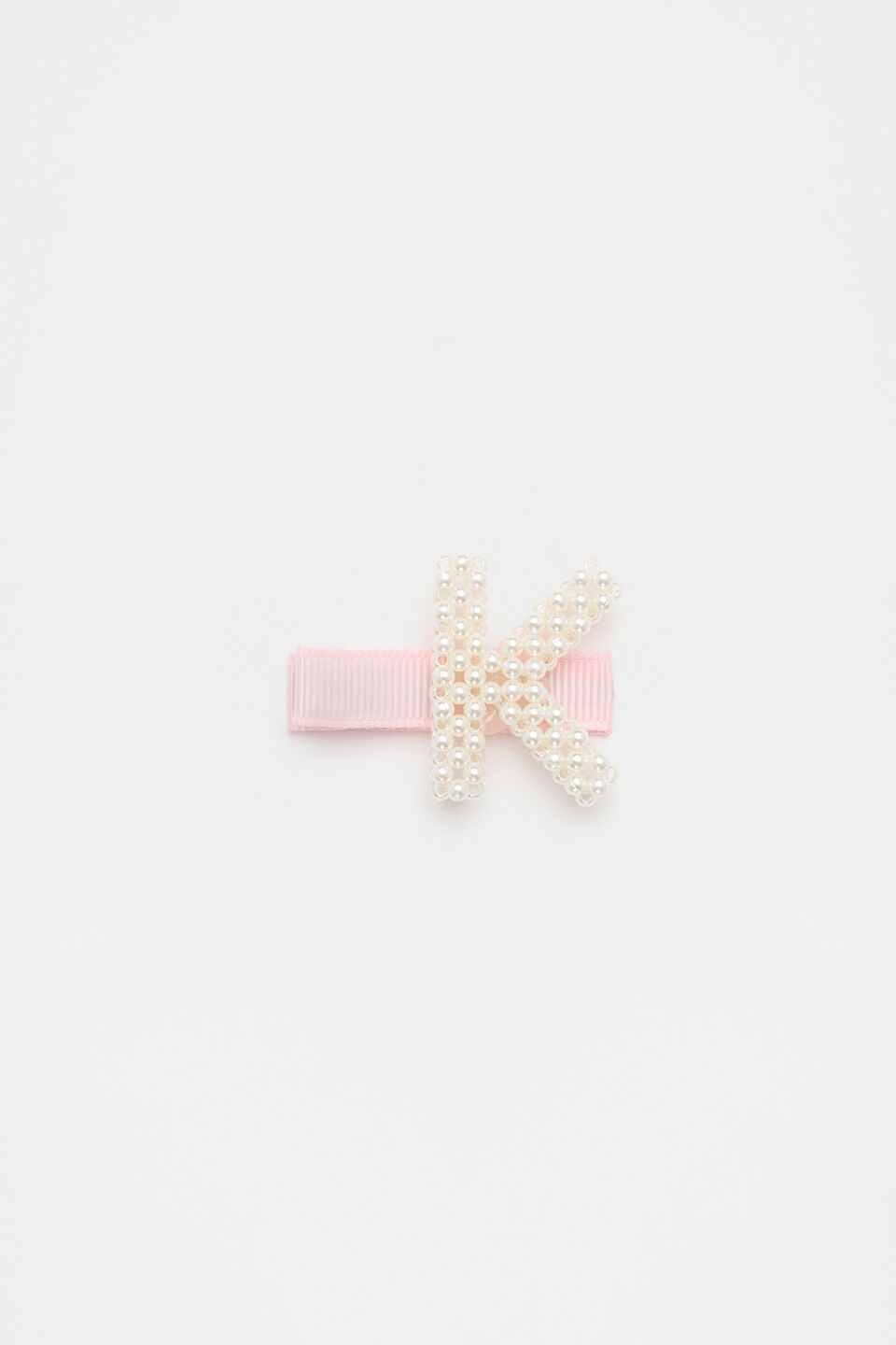 Initial Pearl Duck Clip  K