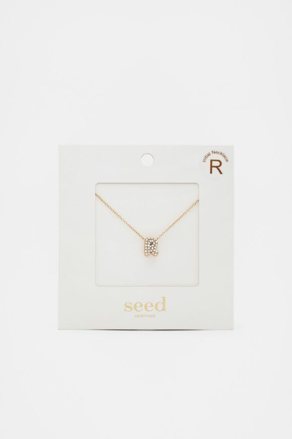Initial Jewel Bubble Necklace  R  hi-res