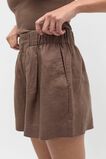 Core Linen Gathered Palazzo Short  Pinecone  hi-res