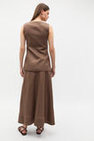 Core Linen Seam Front Skirt  Pinecone  hi-res