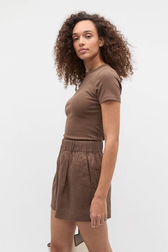 Core Australian Cotton Rib Tee  Pinecone  hi-res