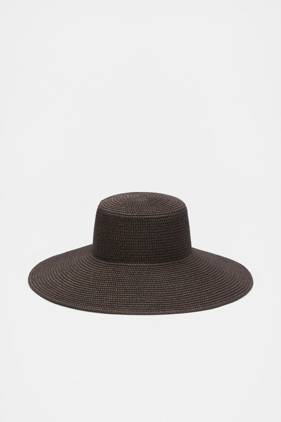 Two Tone Wide Brim Hat  Pinecone  hi-res