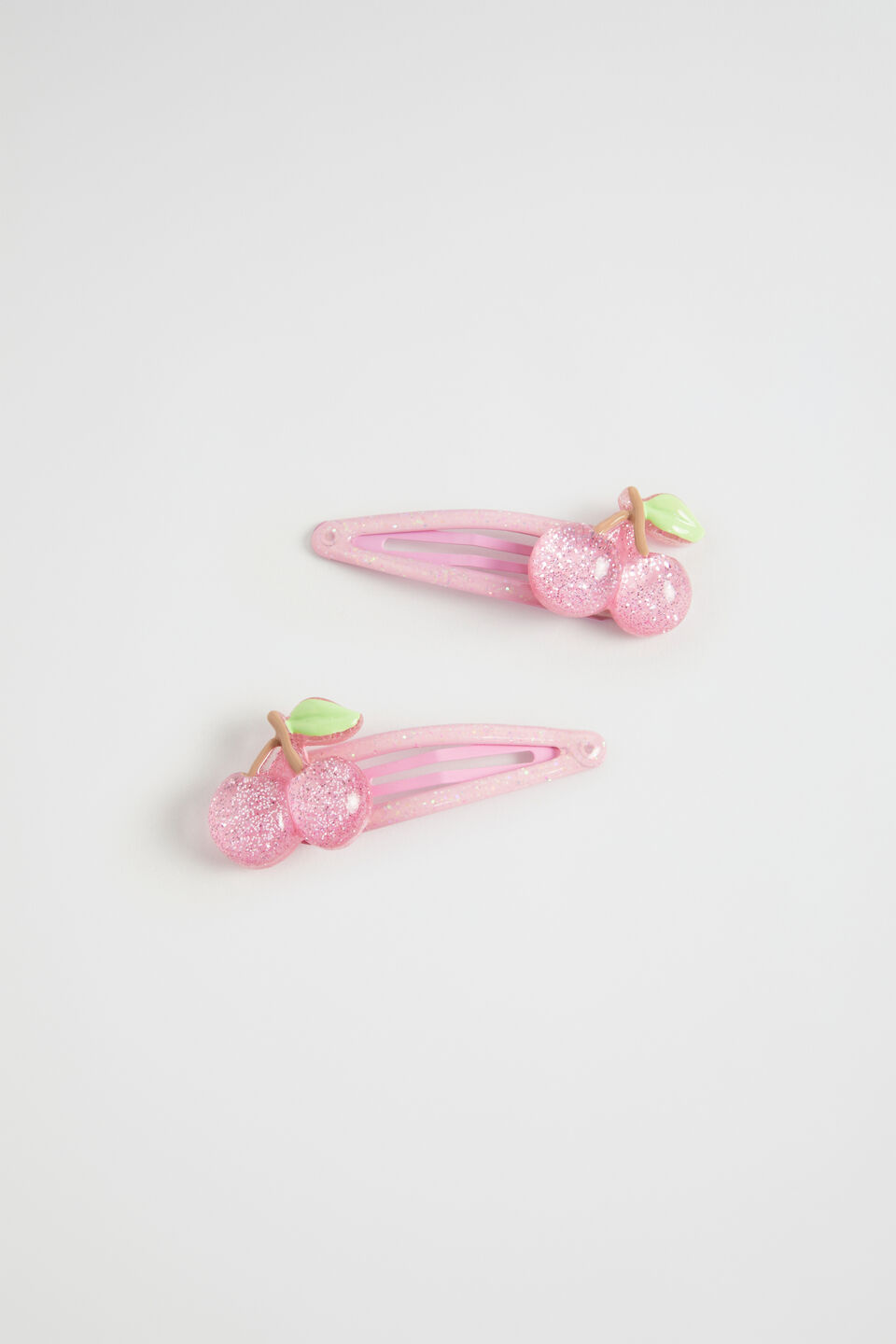 Cherry Glitter Resin Snaps  Multi