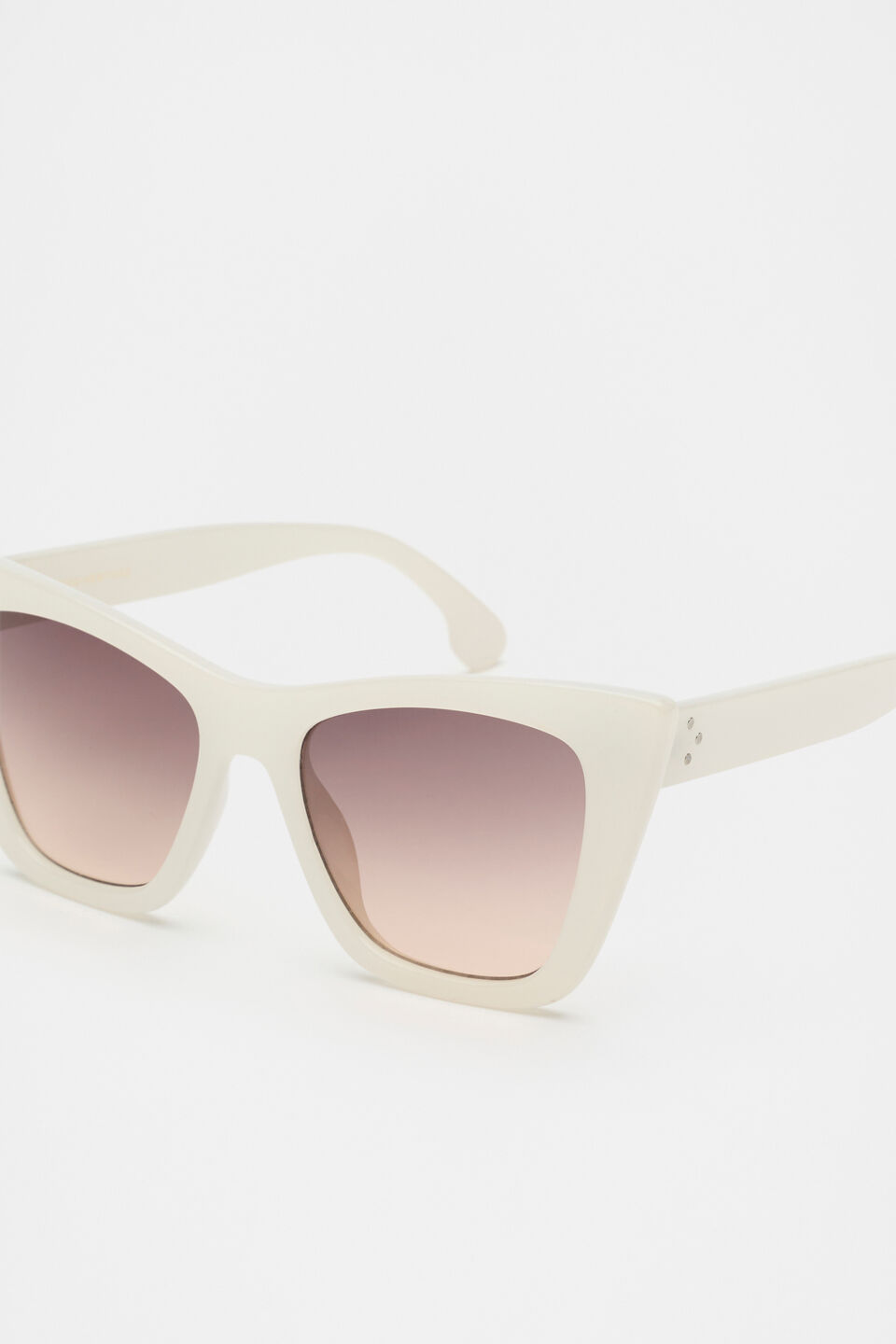 Paola Designer Catseye Sunglasses  Cream