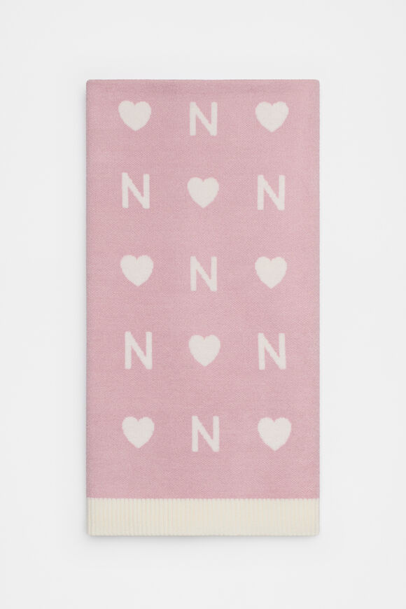 Heart Initial Blanket  N  hi-res