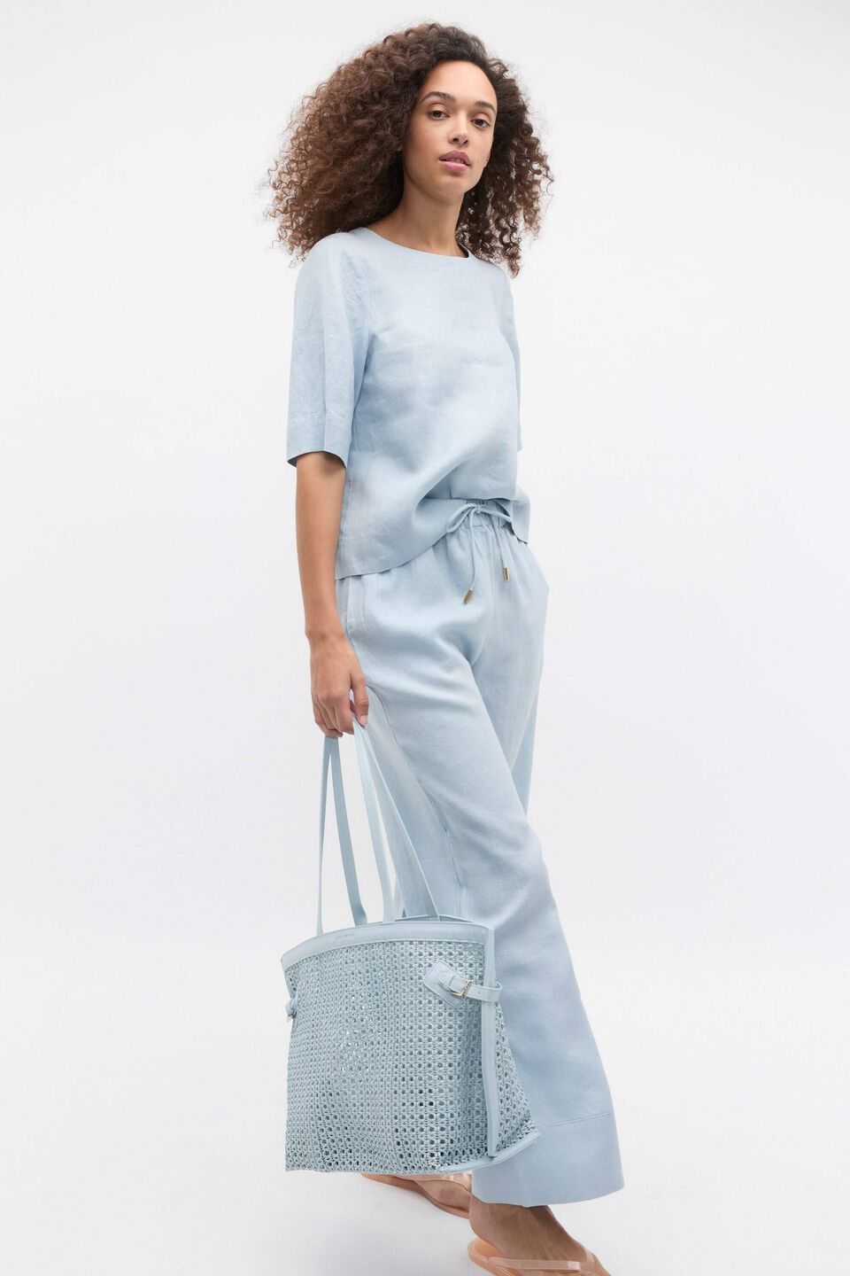 Core Linen Tee  Bluebell