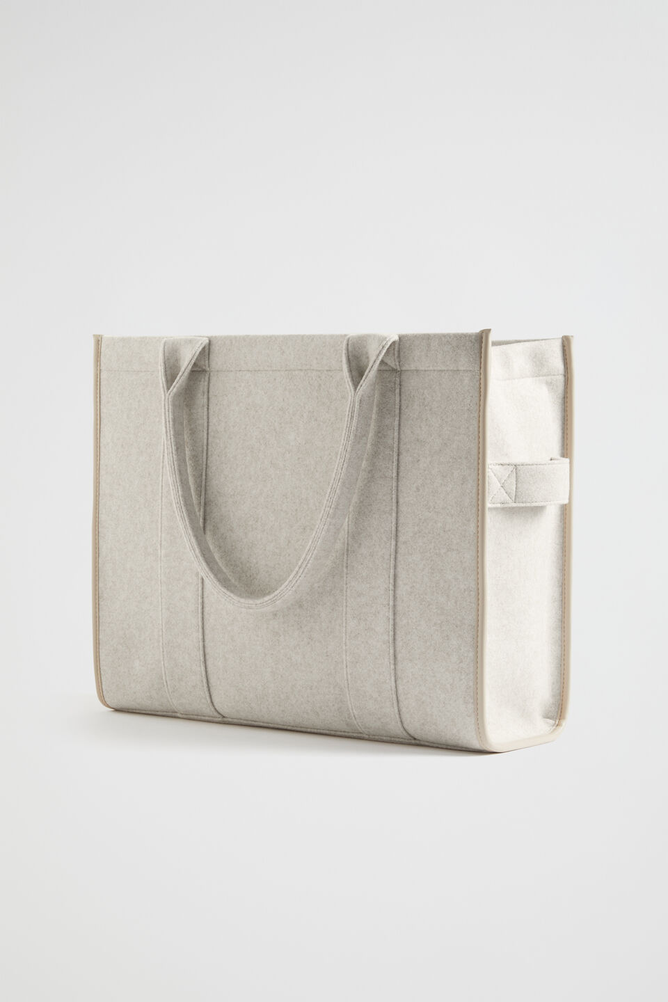 Felt Large Tote  Oat