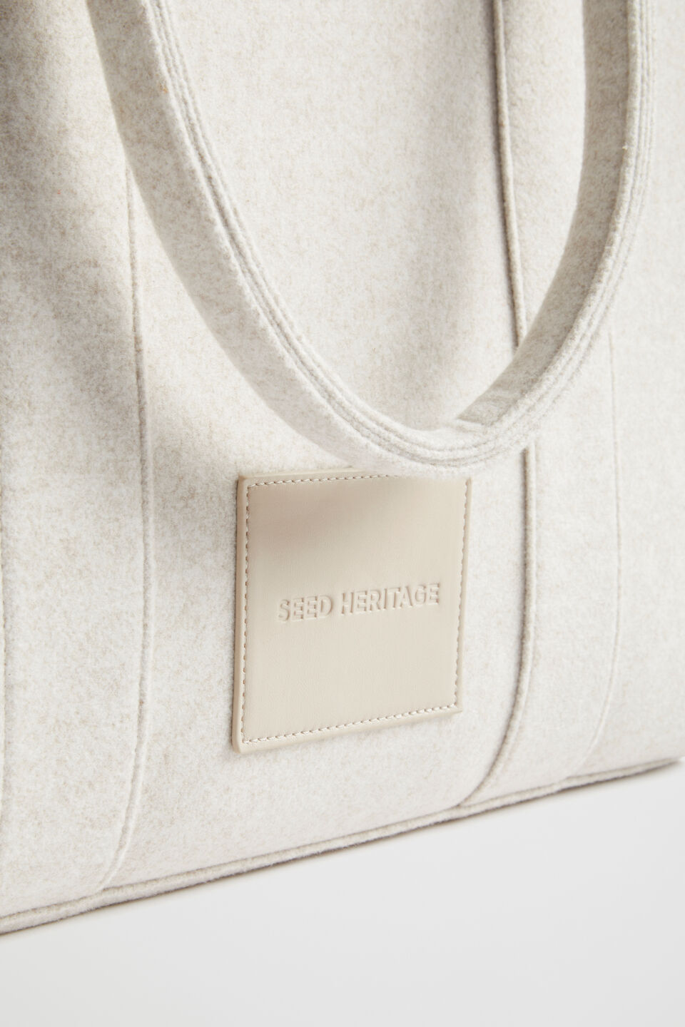 Felt Large Tote  Oat