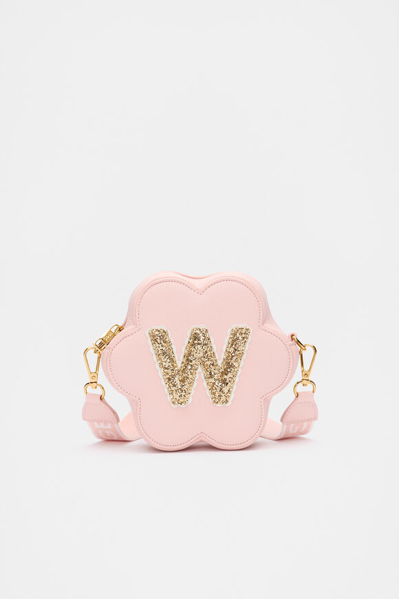 Flower Initial Bag  W  hi-res
