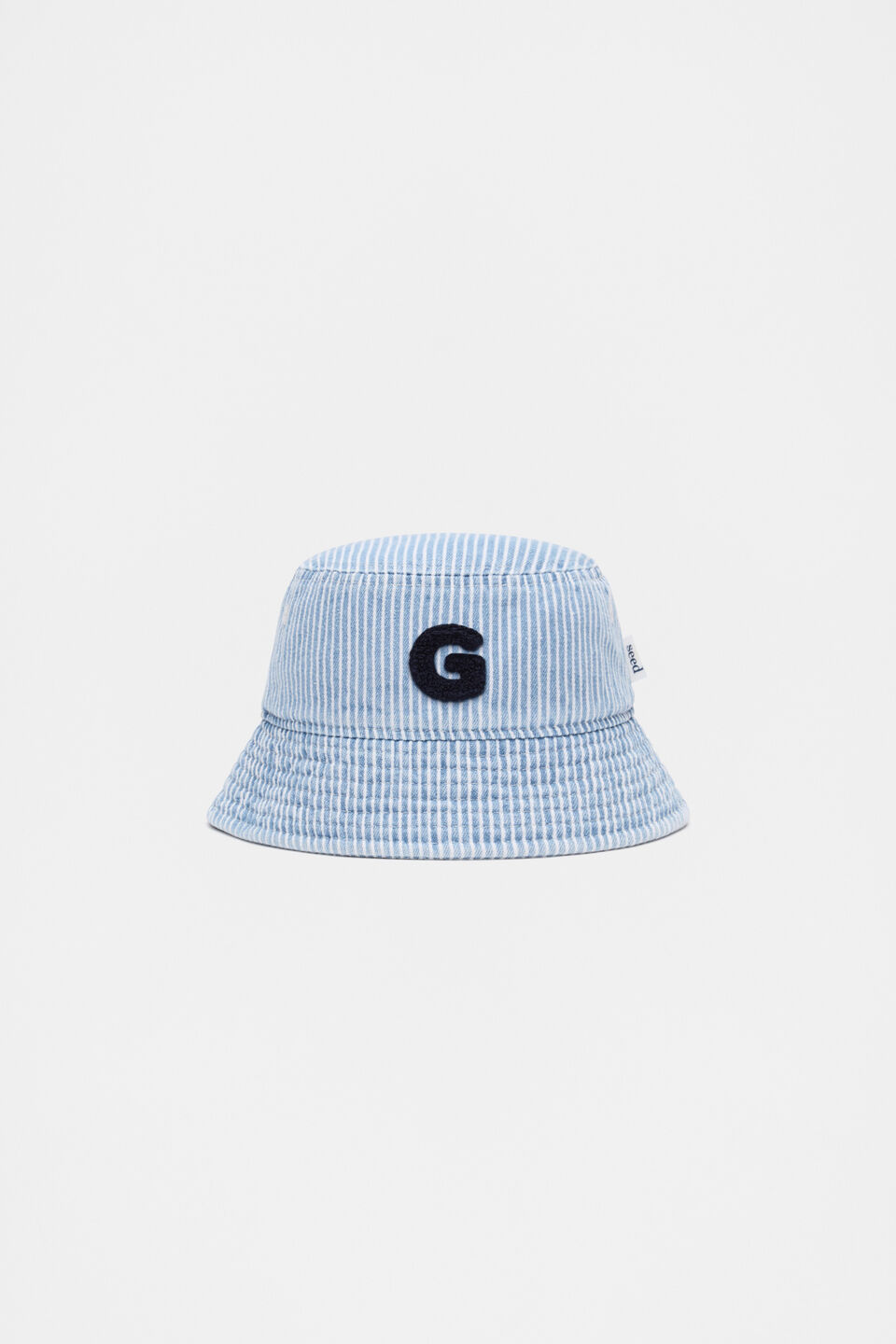 Blue Mini Initial Bucket Hat  G