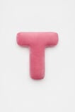 Raspberry Velvet Initial Cushion  T  hi-res