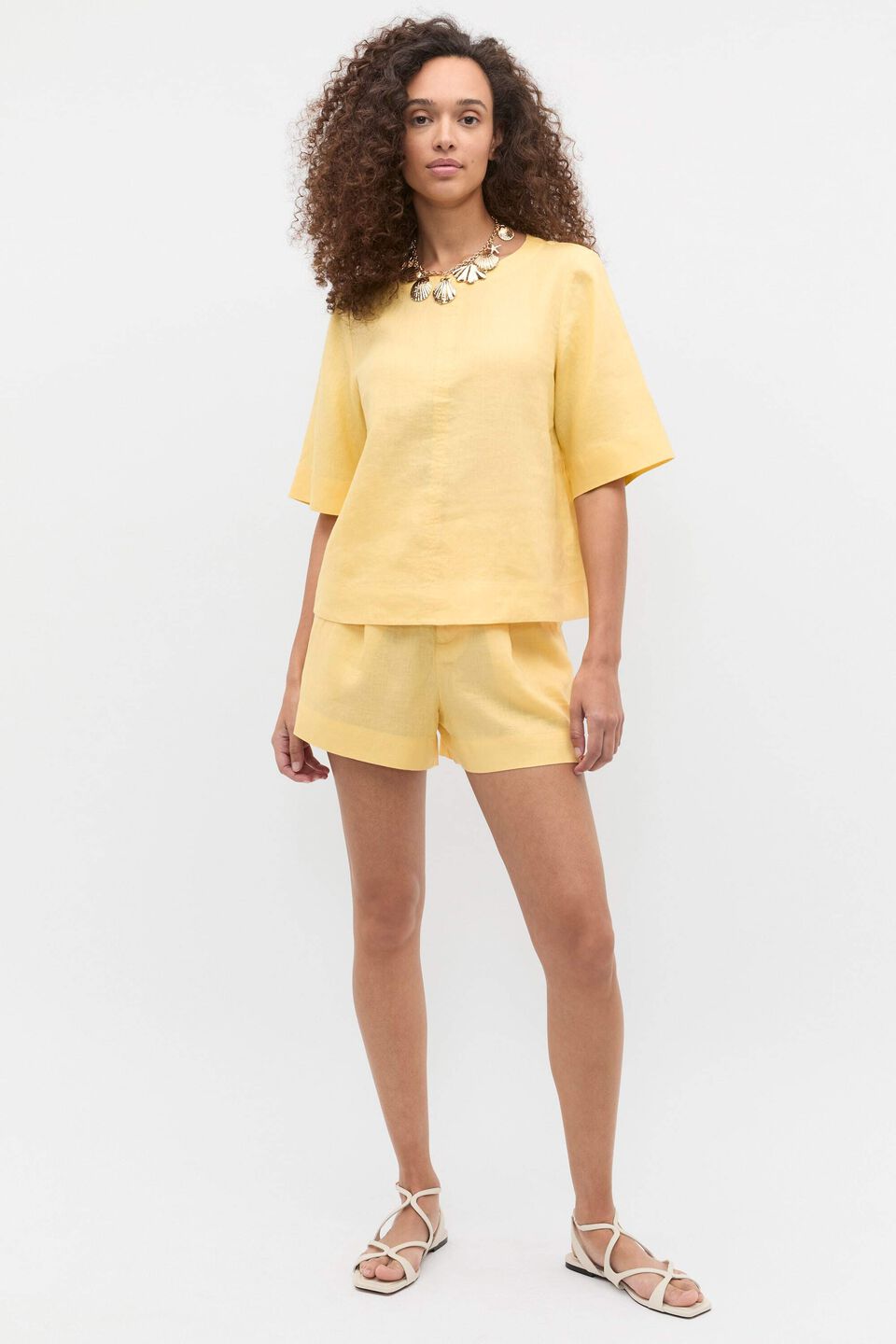 Core Linen Tee  Buttercup