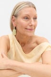 Statement Resin Drop Earring  Shortbread  hi-res