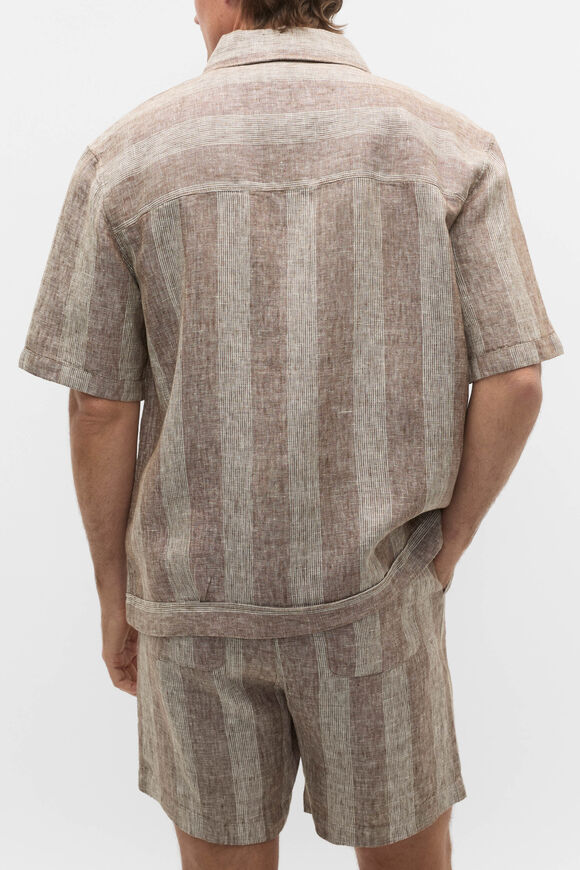 Boxy Linen Shirt  Cocoa  hi-res