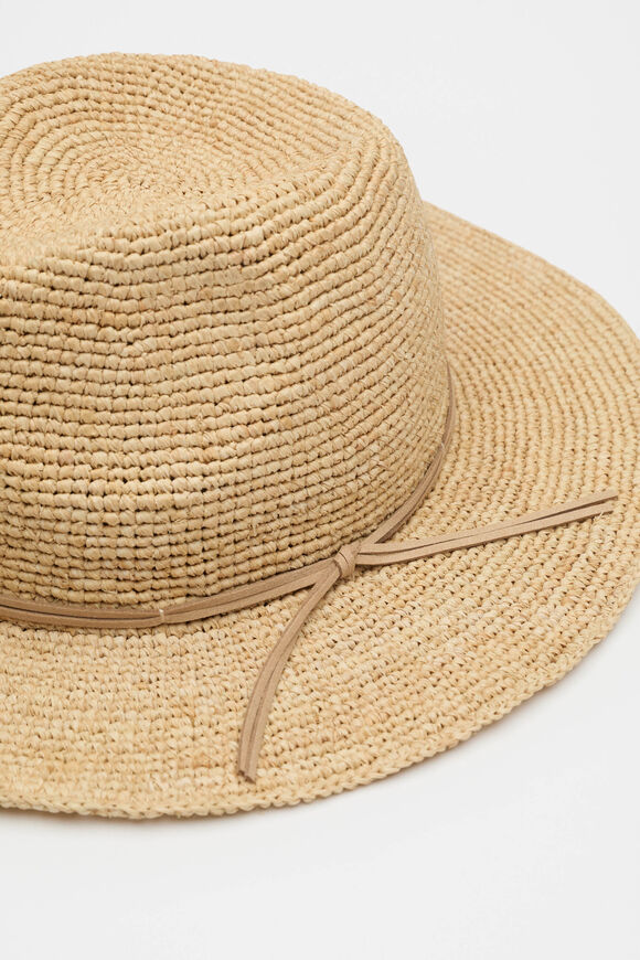 Raffia Fedora  Rye  hi-res