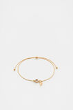 Stone Drop Initial Bracelet  F  hi-res