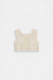 Flower Crochet Top  Milk  hi-res