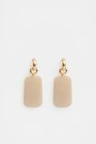 Statement Resin Drop Earring  Apricot  hi-res