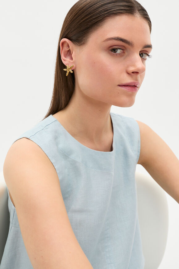 Starfish Stud  Gold  hi-res