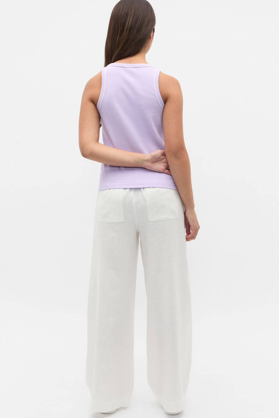 Core Logo Rib Tank  Orchid Bloom