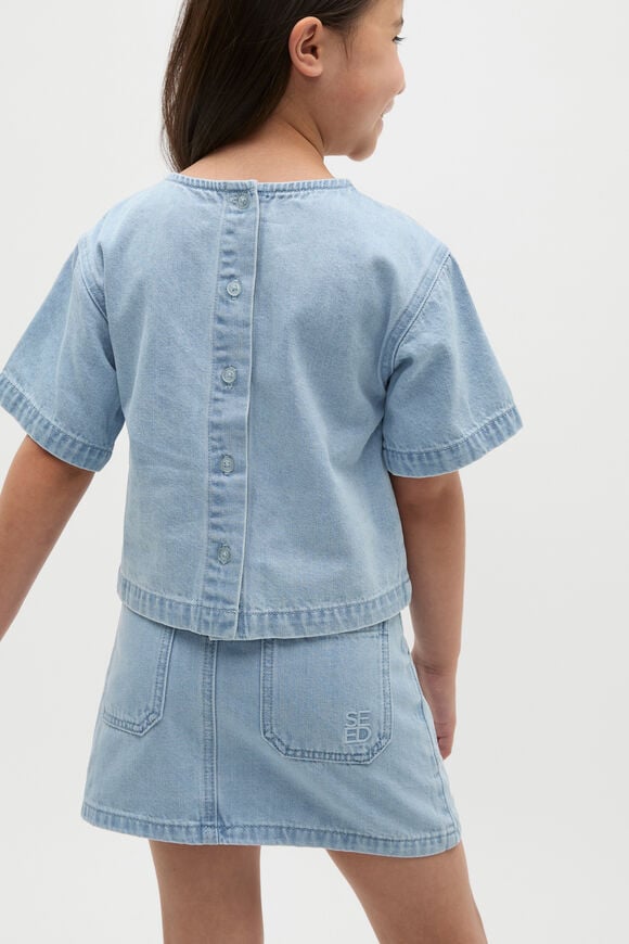 Denim Top  Light Wash  hi-res