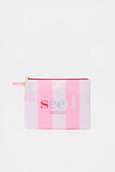 Swim Pouch  Candy Pink Stripe  hi-res