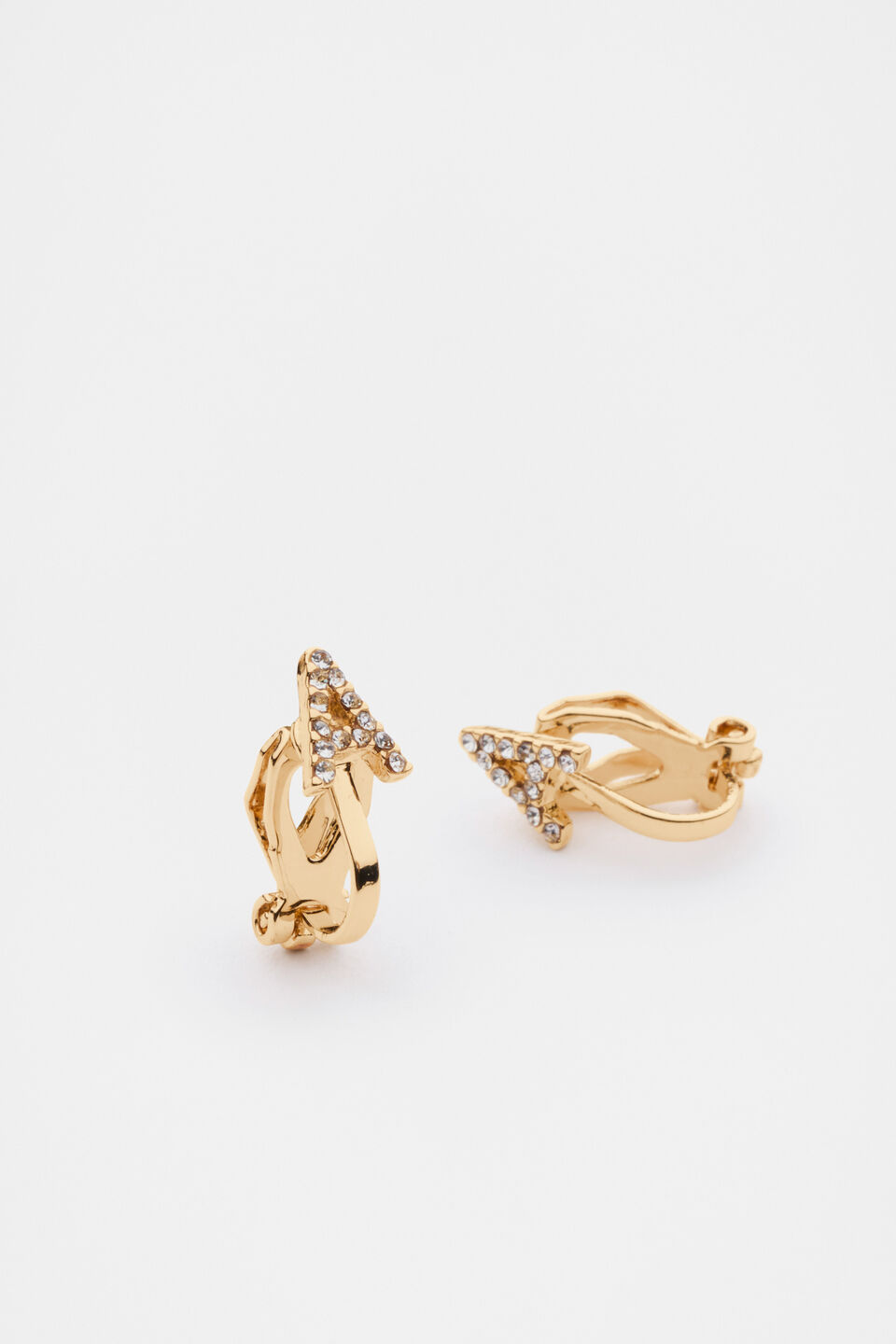 Initial Clip On Earings  A