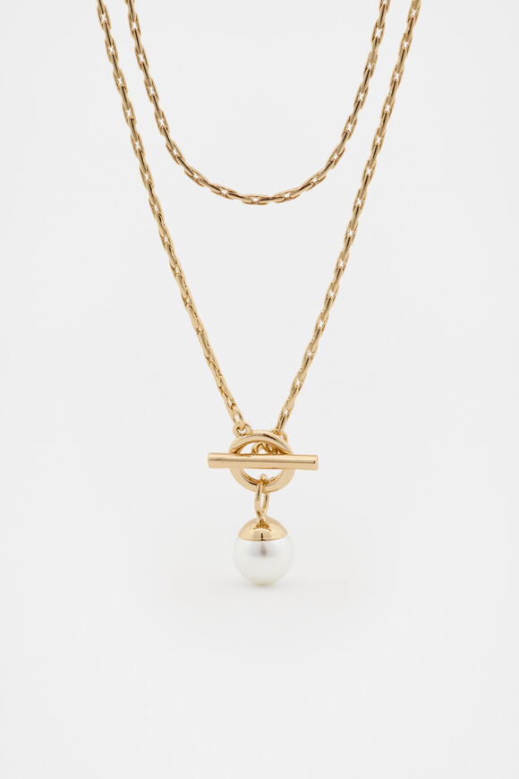 Sphere Pendant Necklace  Pearl  hi-res