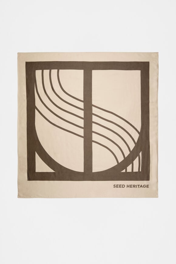 Seed Emblem Monochrome Scarf  Affogato  hi-res