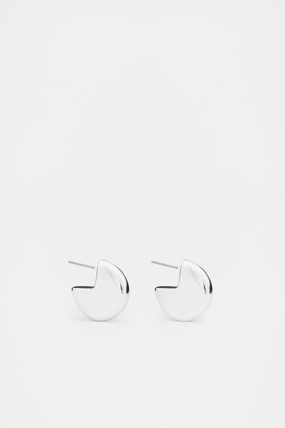 Semi Orb Hoop  Silver  hi-res
