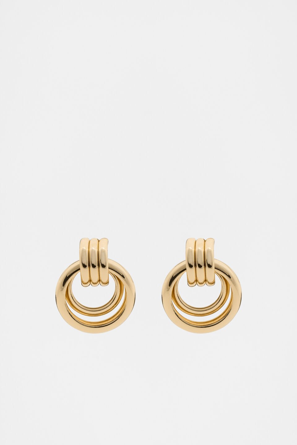 Circle Drop Earring  Gold