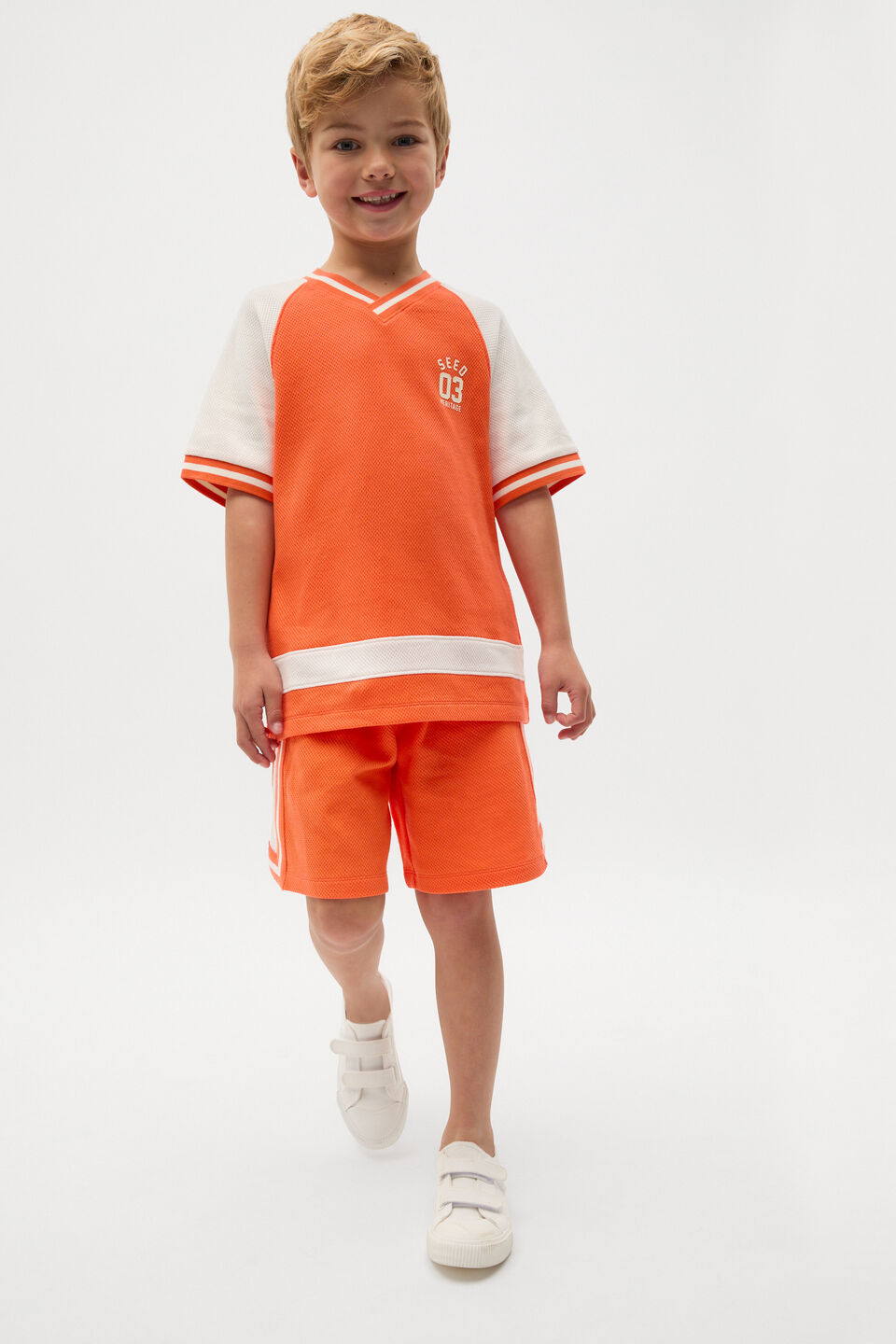 Raglan Sporty Tee  Cayenne