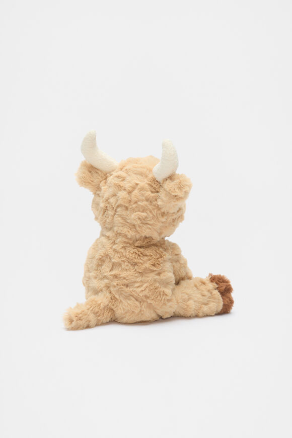 Keeleco Highland Cow Plush Toy  Beige  hi-res