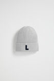 Rib Initial Beanie  L  hi-res