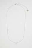 Silver Initial Necklace  B  hi-res