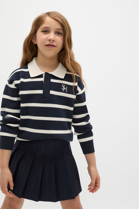 Pleat Skirt  Twilight Blue  hi-res