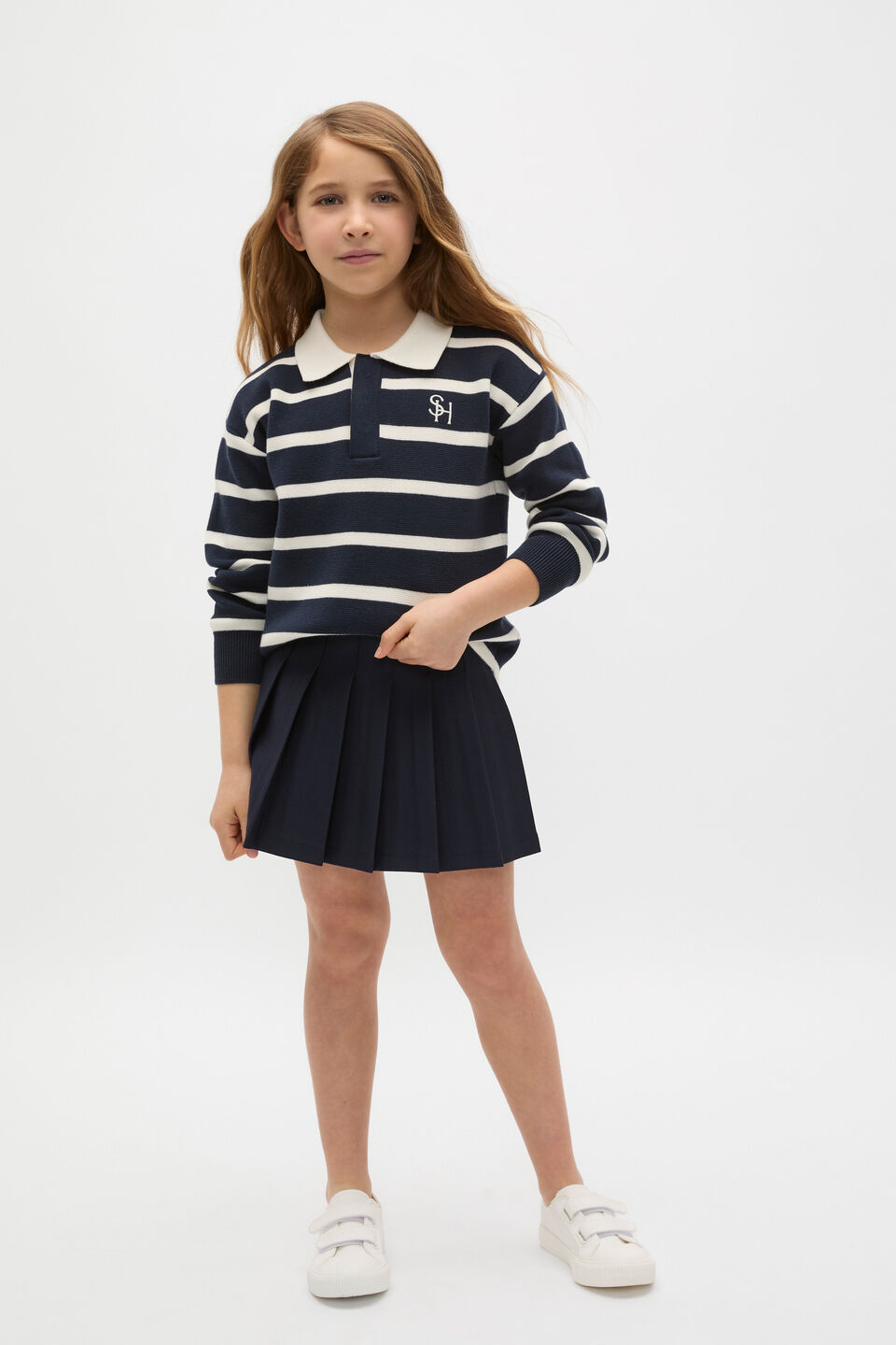 Heritage Knit Rugby  Twilight Blue