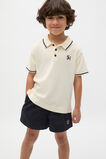 Heritage Knit Polo  Coconut Cream  hi-res