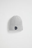 Rib Initial Beanie  D  hi-res