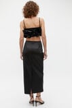 Sateen Rosette Bustier  Black  hi-res