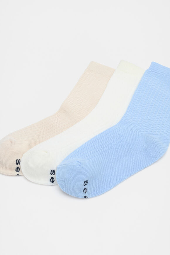 Rib Sock 3 Pack  Stone Multi  hi-res